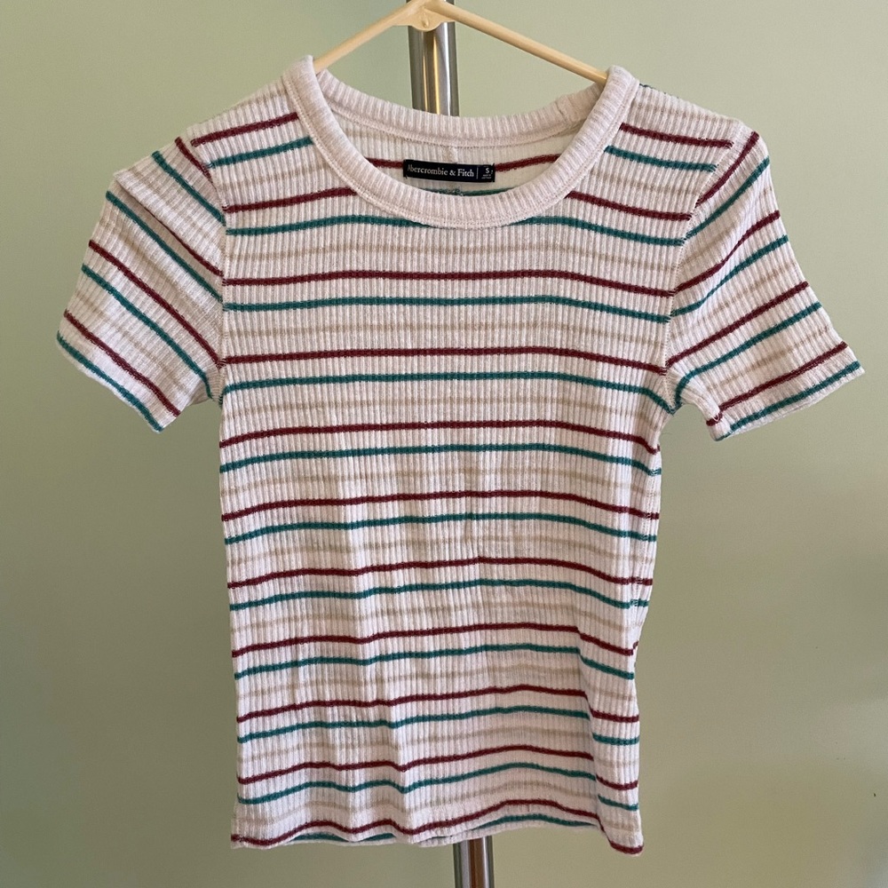 Abercrombie striped t shirt